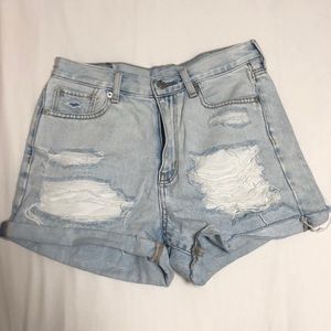 American Eagle Light Wash Shorts